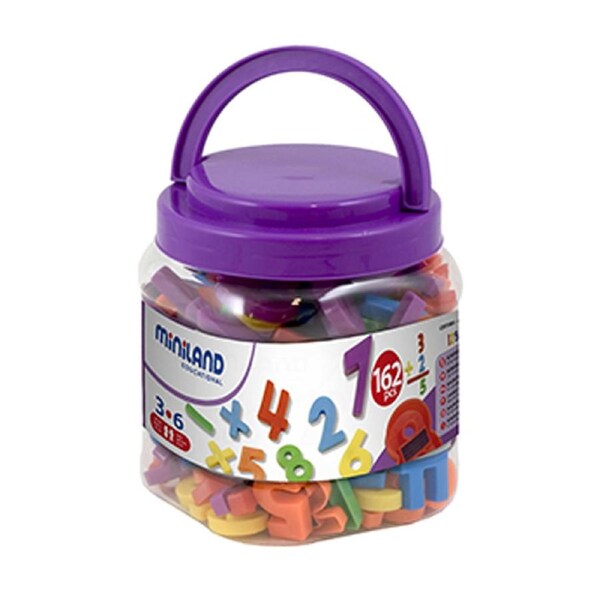 Miniland Educational Magnetic Numbers Jar (162 Pieces)