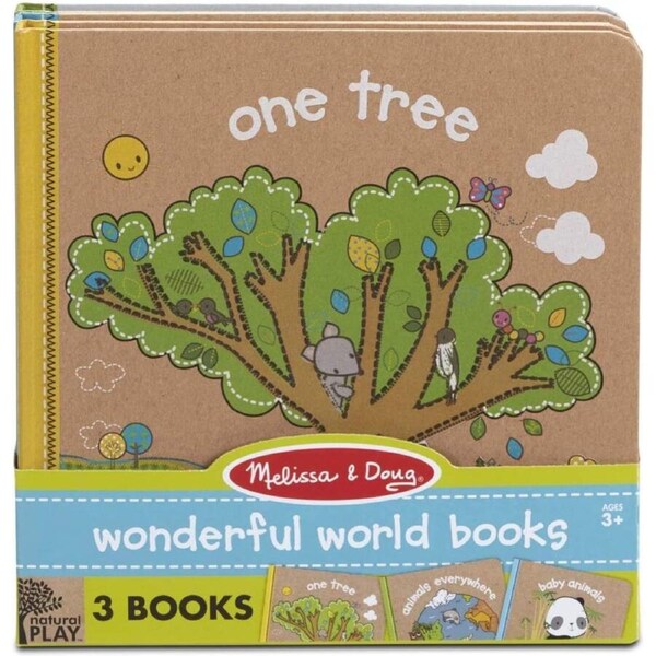 Melissa & Doug Natural Play Wonderful World Books 3 Pack