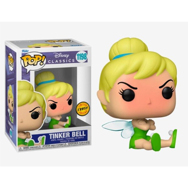 Funko POP Disney Classics Tinker Bell (Grumpy) Chase Limited Edition #1198 Vinyl Figure
