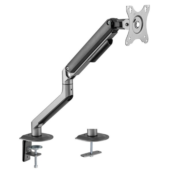 INFINITY Grey Single Monitor Economical Spring-Assisted Monitor Arm support