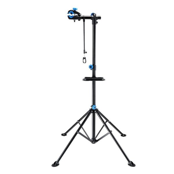 Bike Repair Stand Bicycle MTB Maintenance Mechanic Cycle Workstand Station Tool Tray Height Adjustable Clamp Shop Home Mountain Road Holder Rack Steel