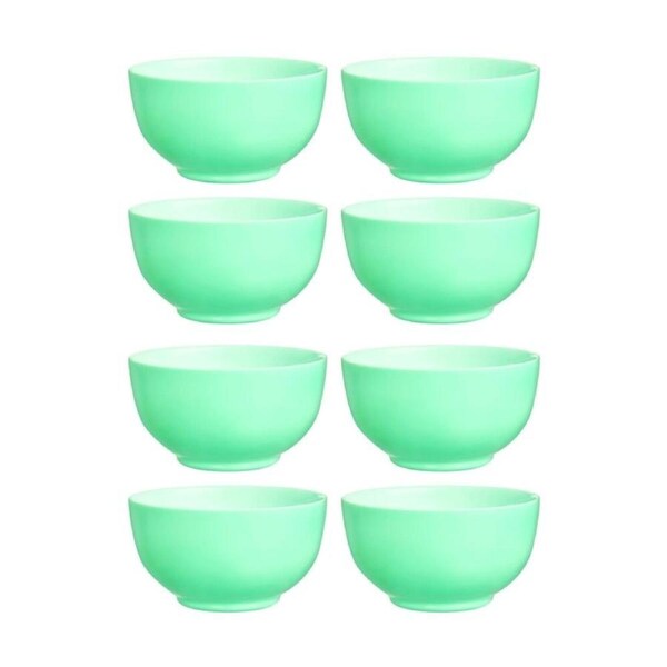 2x 4pc Luminarc Diwali Cereal Bowl 15x8cm Serveware Opal Glass Turquoise