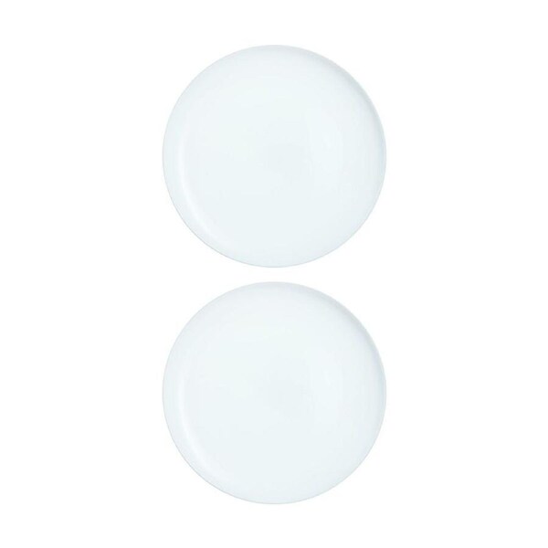 2PK Luminarc Diwali Pizza/Serving Platter 32cm Serveware Opal Glass White