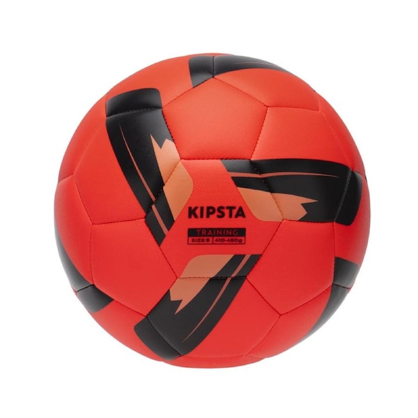 Kipsta Machine Sewn Football Training Ball For Snow And Fog Size 5 Red