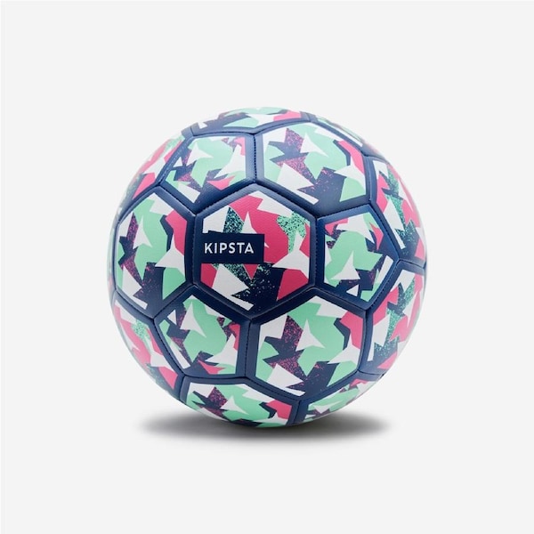 Kipsta Football Light Learning Ball Size 4 Blue/Green/Purple