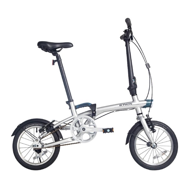 Btwin Tilt 500 14" Folding Bike Silver