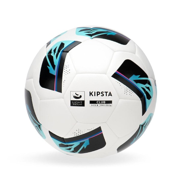 Kipsta Size 5 Hybrid Football Club Ball Light White