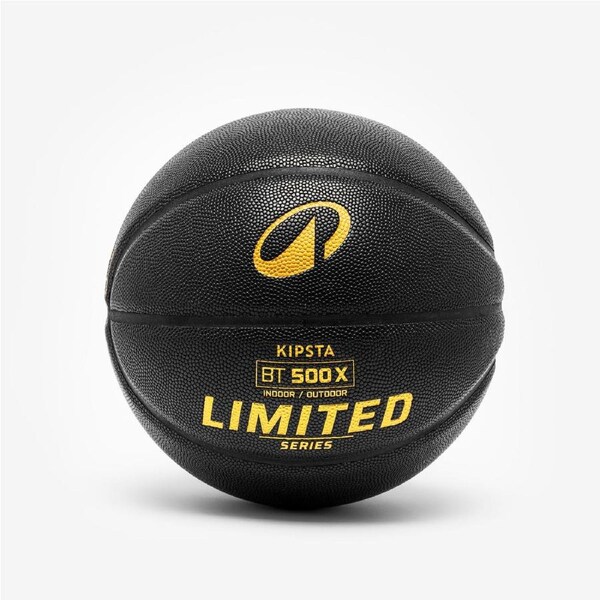 Decathlon Size 7 Basketball Bt500 Grip Black/Gold