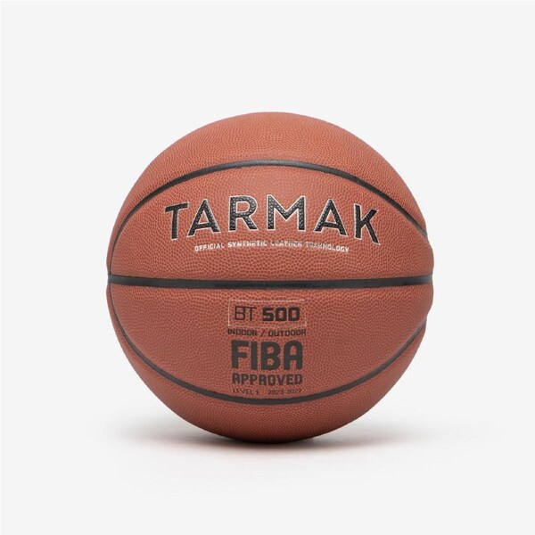 Decathlon Size 5 Basketball Fiba Control Match Bt500 Brown