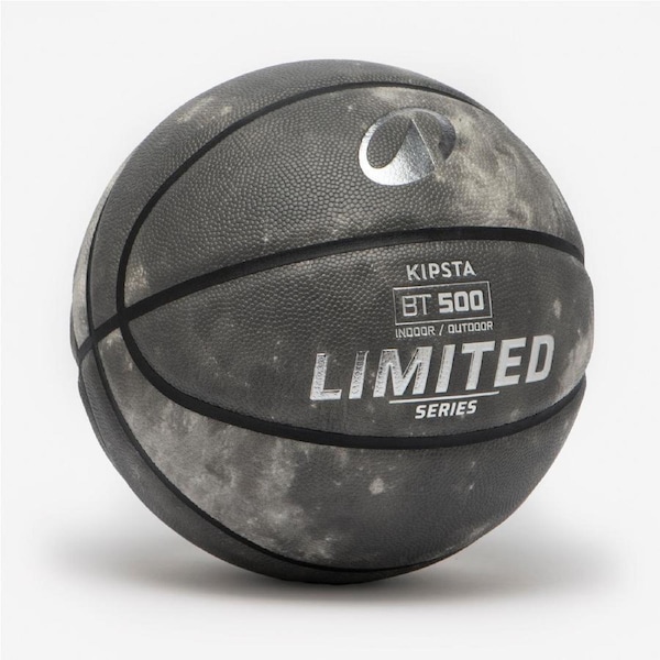 Decathlon Size 7 Basketball Control Match Bt500 Grey