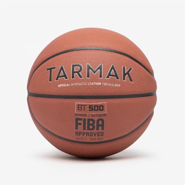 Decathlon Size 7 Basketball Fiba Control Match Bt500 Brown