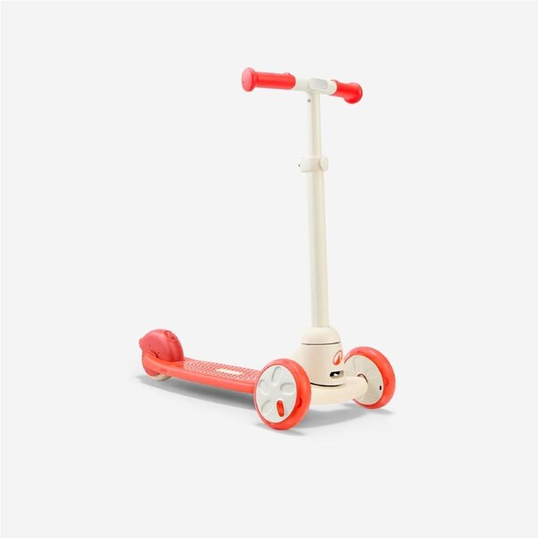 Decathlon Kids' 3 Wheeled Scooter B500 Tomato