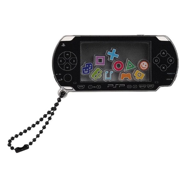 PSP (PlayStation Portable) Rattle Acrylic Keychain (Black)