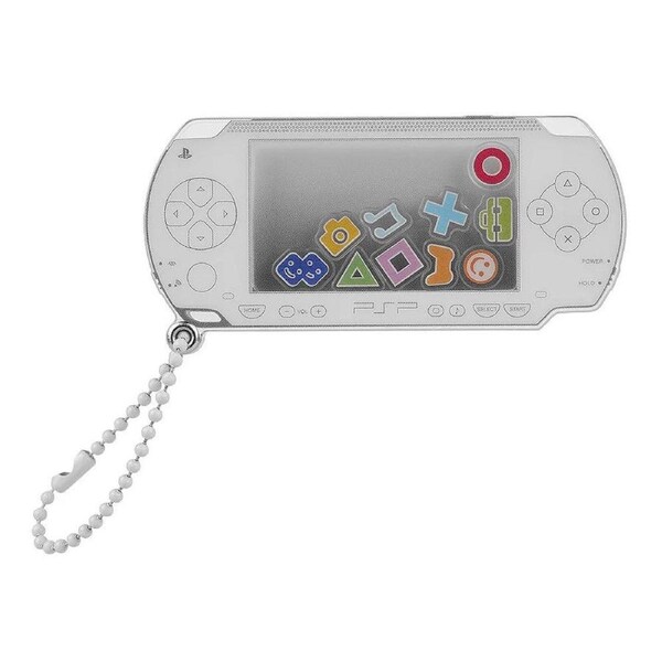 PSP (PlayStation Portable) Rattle Acrylic Keychain (White)