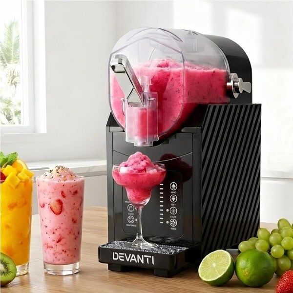 Devanti 1.8L Slushie Maker Frozen Smoothies Milkshakes Black