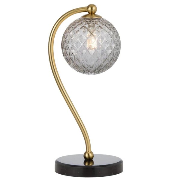 Telbix Felton Table Lamp Black Marble