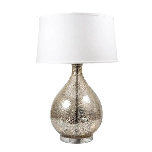 Emac & Lawton Halifax Table Lamp with Linen Shade Silver