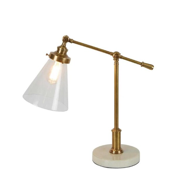 Emac & Lawton Verona Table lamp with Marble Base Brass