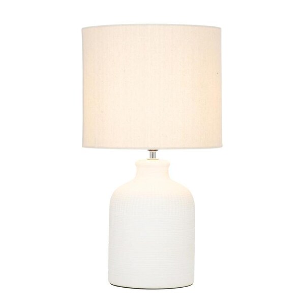 Mercator Maidstone Cross Patterned Ceramic Table Lamp