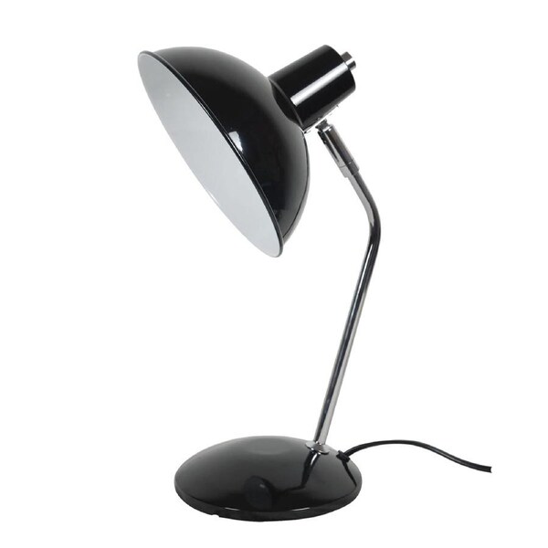 Oriel Lighting Thea Desk Lamp Black & Chrome