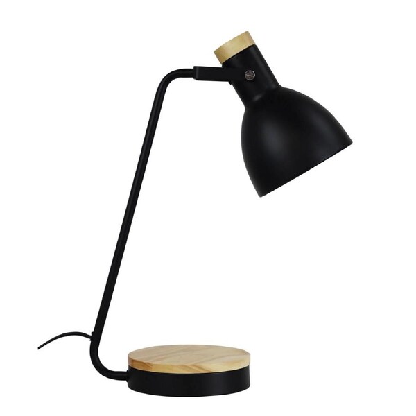 Oriel Lighting Benny Desk Lamp Black & Blonde