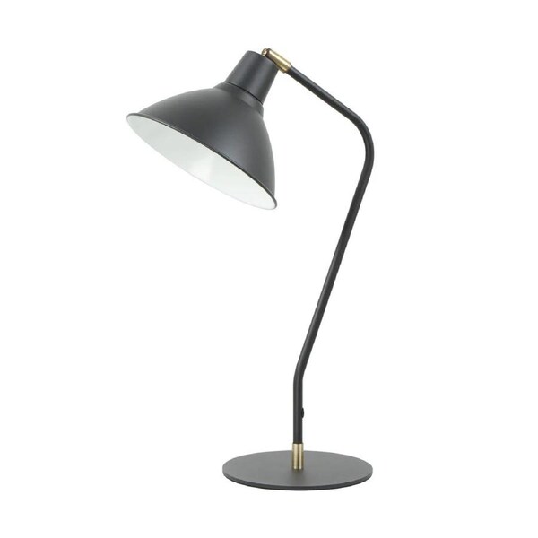 CLA Collo Cone Shade with Antique Brass Highlight Table Lamps