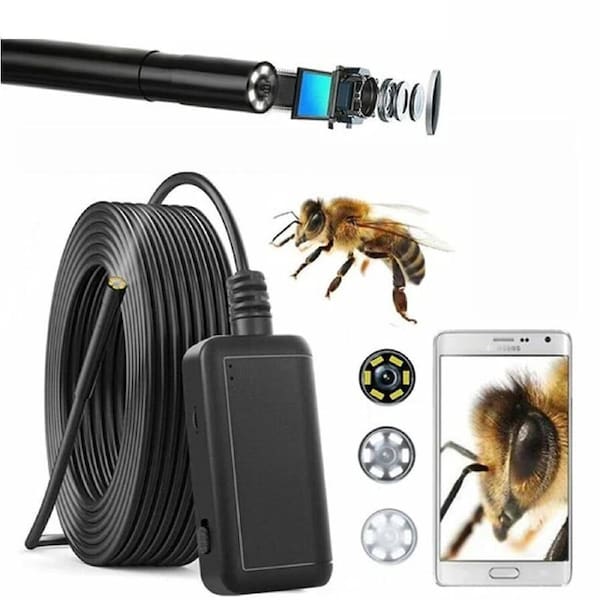 WIFI Endoscope HD 5MP Borescope Inspection Camera Waterproof For iPhone Android 2M