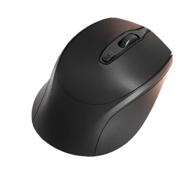 Rechargeable Silent Wireless Mouse - Dual Mode BT/2.4G, Italian Morandi Black for Office