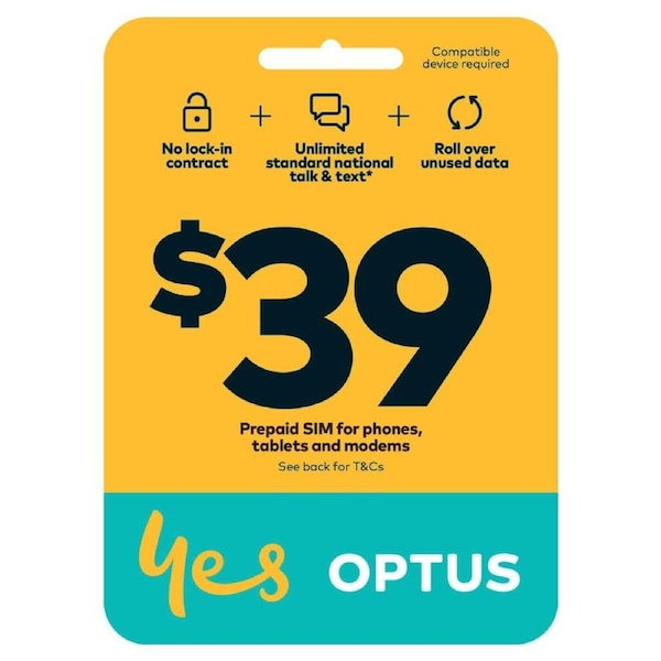 Optus $39 Voice 5G SIM Starter Kit