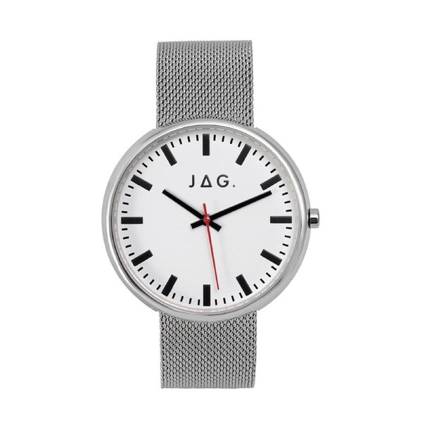 Jag Glebe Silver Stainless Steel 42mm Watch