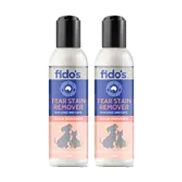 2PK Fidos Pet Dogs & Cats Tear Stain Remover Grooming Care 125ml