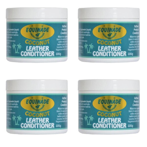 4PK Equinade Coconut Leather Conditioner Nourishes & Protects 220g