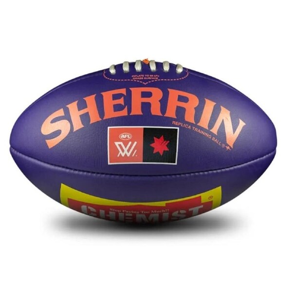 Sherrin AFLW Replica Training Ball Size 4 - Purple
