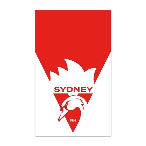 AFL Supporter Wall Flag 90X150 Sydney Swans