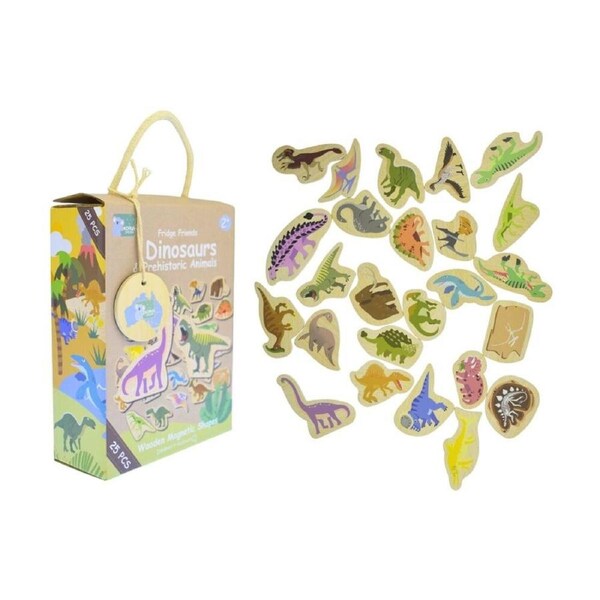 25pc Koala Dream Fridge Friends Kids Toy Magnet Set Dinosaur/Prehistoric Animals