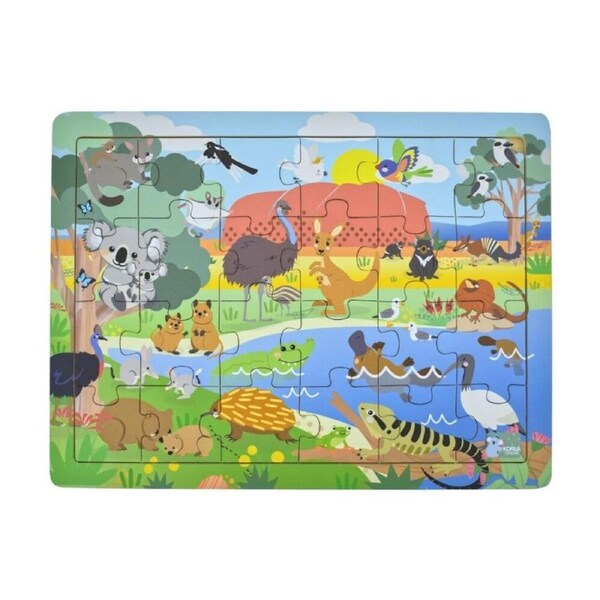 24pc Koala Dream Aussie Animals & Their Names Jigsaw Puzzle Kids Toy