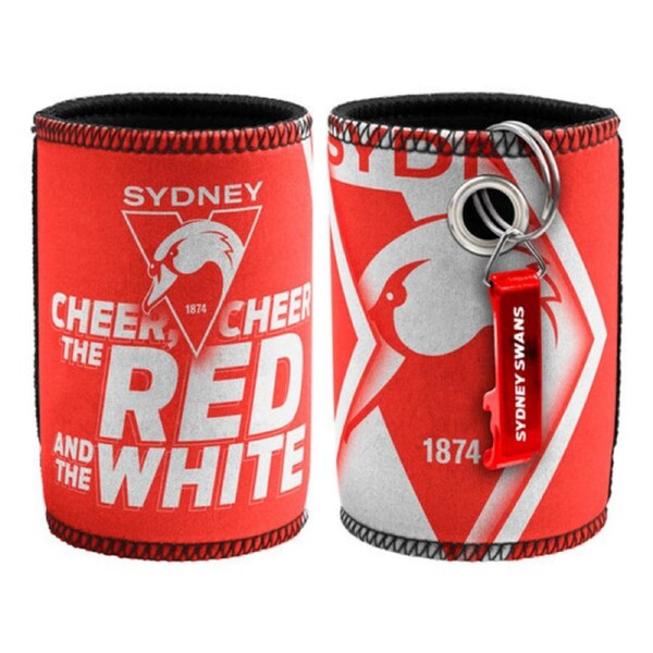 Sydney Swans Can Cooler + Bottle Opener Pack