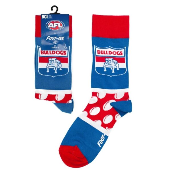 Western Bulldogs AFL Heritage Pattern Sock - Mens Size 8-13