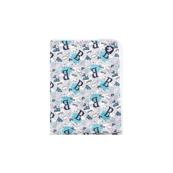 Carlton Blues AFL Baby Cloud Blanket - GREY