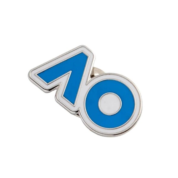 AO Logo Lapel Pin Blue and White