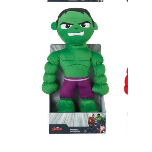 Marvel Posable Avengers Plush Figure - Hulk