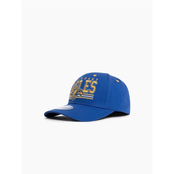 West Coast Eagles AFL Youth Wordmark Low Pro Cap - Blue
