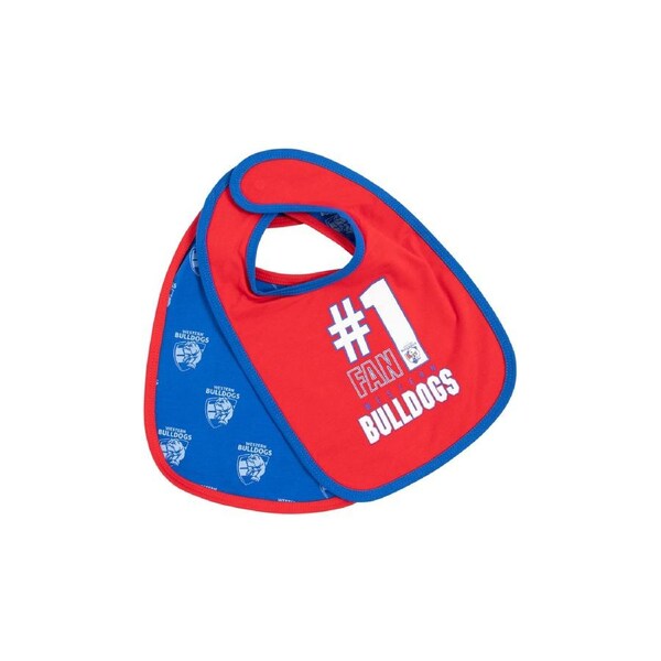 Western Bulldogs AFL Baby 2 Pack Bib