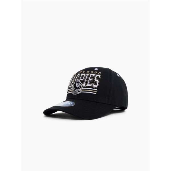 Collingwood Magpies AFL Youth Wordmark Low Pro Cap - Black