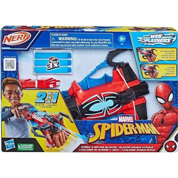NERF Marvel Spider-Man Web Splashers Strike 'N Splash Blaster