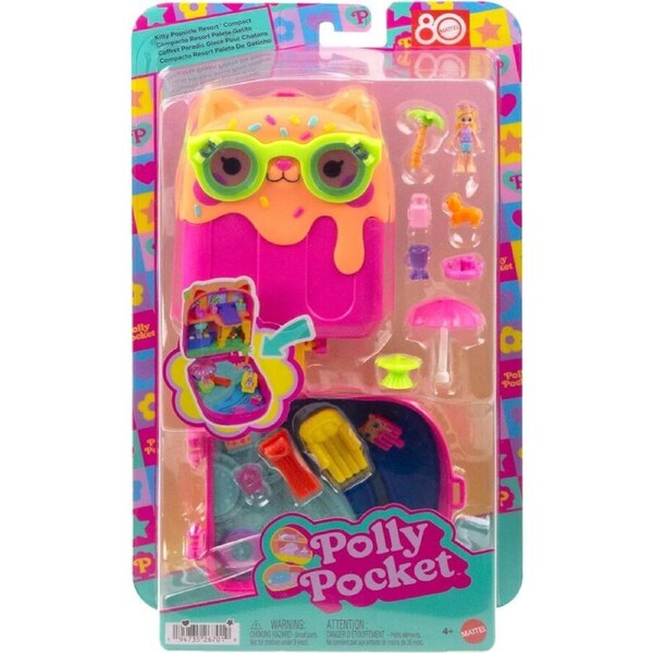 Polly Pocket Kitty Popsicle Resort Compact Playset