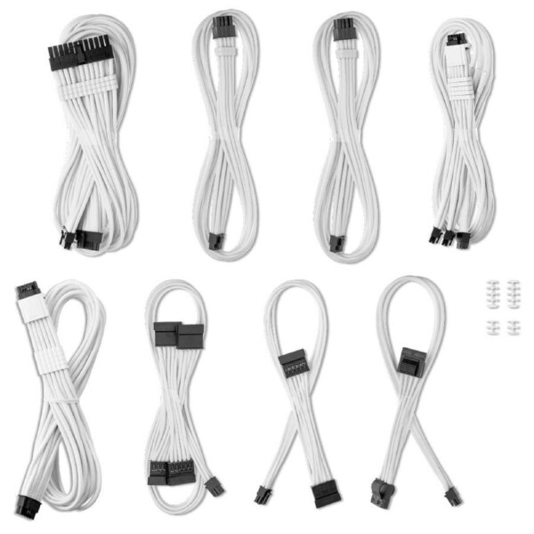 CableMod ModFlex 12V-2x6 Cable Kit for ASUS, Seasonic & Phanteks White