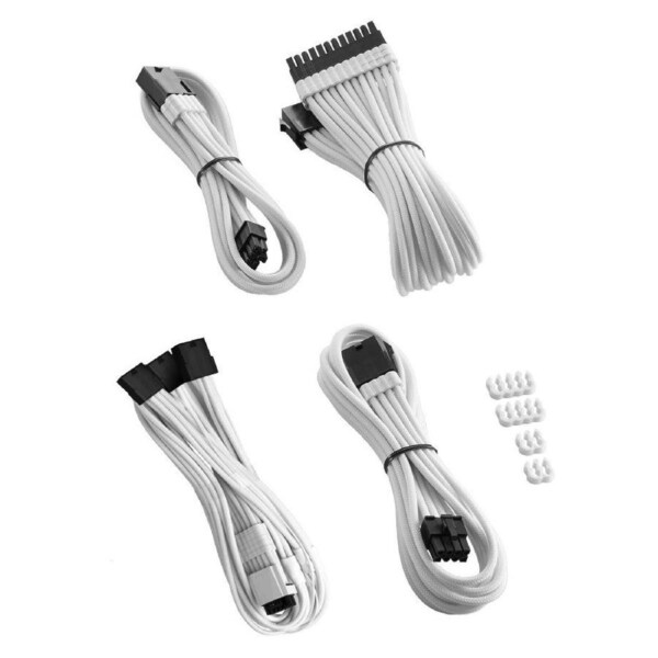 CableMod Pro ModFlex 12V-2x6 StealthSense Cable Extension Kit 16-pin to Triple 8-pin White