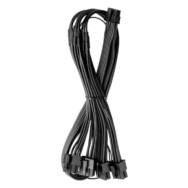 CableMod Basics RT 12V-2x6 Cable for ASUS, Seasonic & Phanteks Quad 8-pin Black