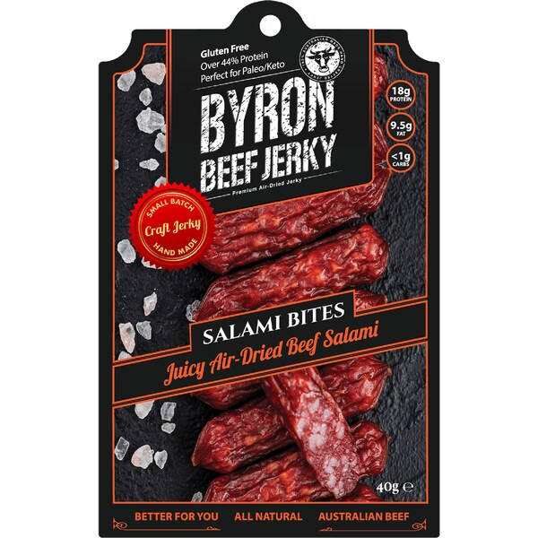 Byron Beef Jerky Salami Bites 40g